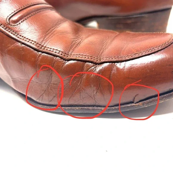 Florsheim‎ Imperial Cognac Brown Leather Apron Toe Loafers Casual Shoes Mens 9 - Picture 8 of 9